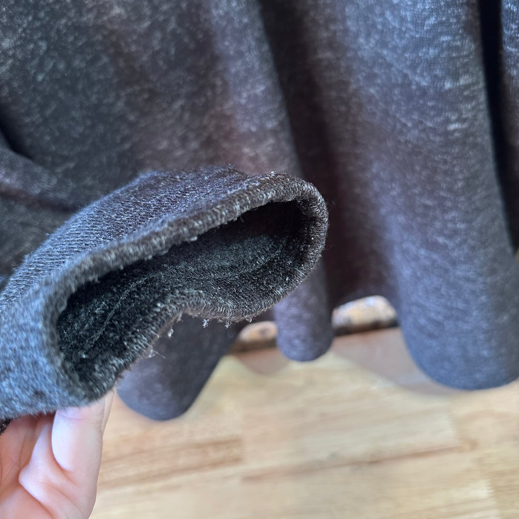 Red Head Pullover Sweater Mens 4XL Brown 1/4 Button Heathered Knit Fleece