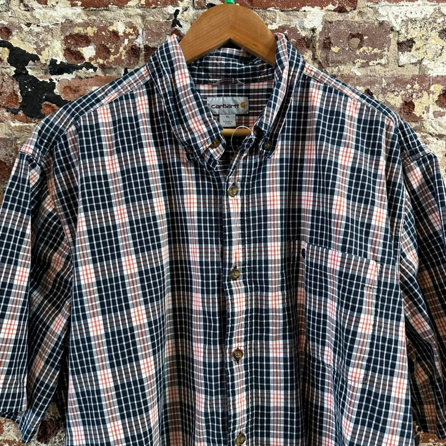 Carhartt Mens XL Short Sleeve Button Up