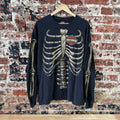 Harley Davidson T-Shirt Mens XL Long Sleeve Rare Skelton Bones