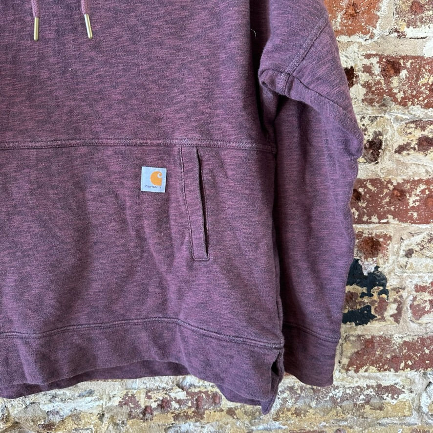 Carhartt Womens Small Purple Hoodie newberry cowl Neck