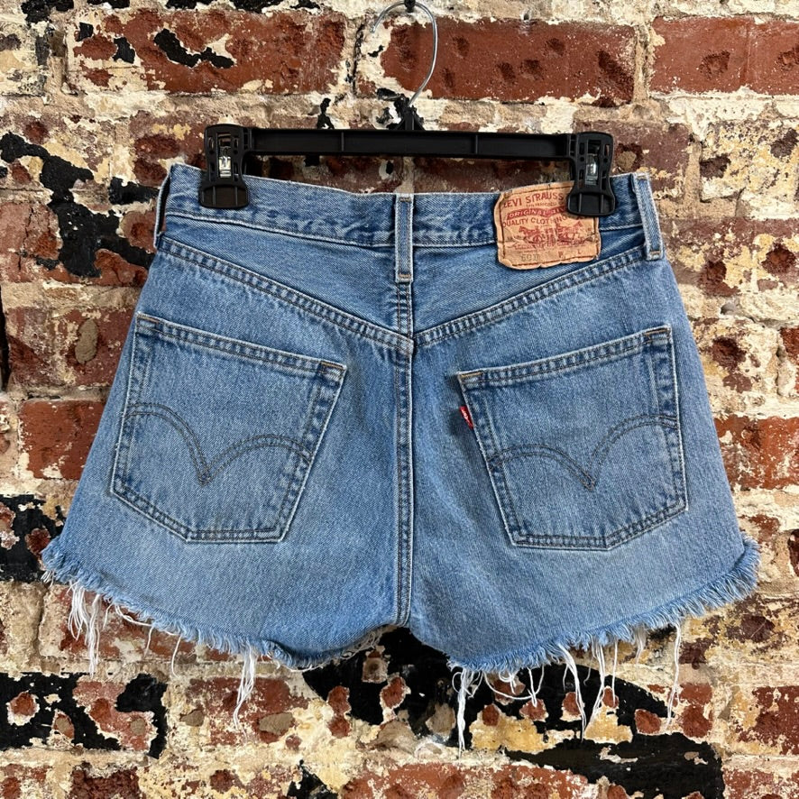 Levi's Cut Off Denim Jean Shorts Womens 28 Distressed