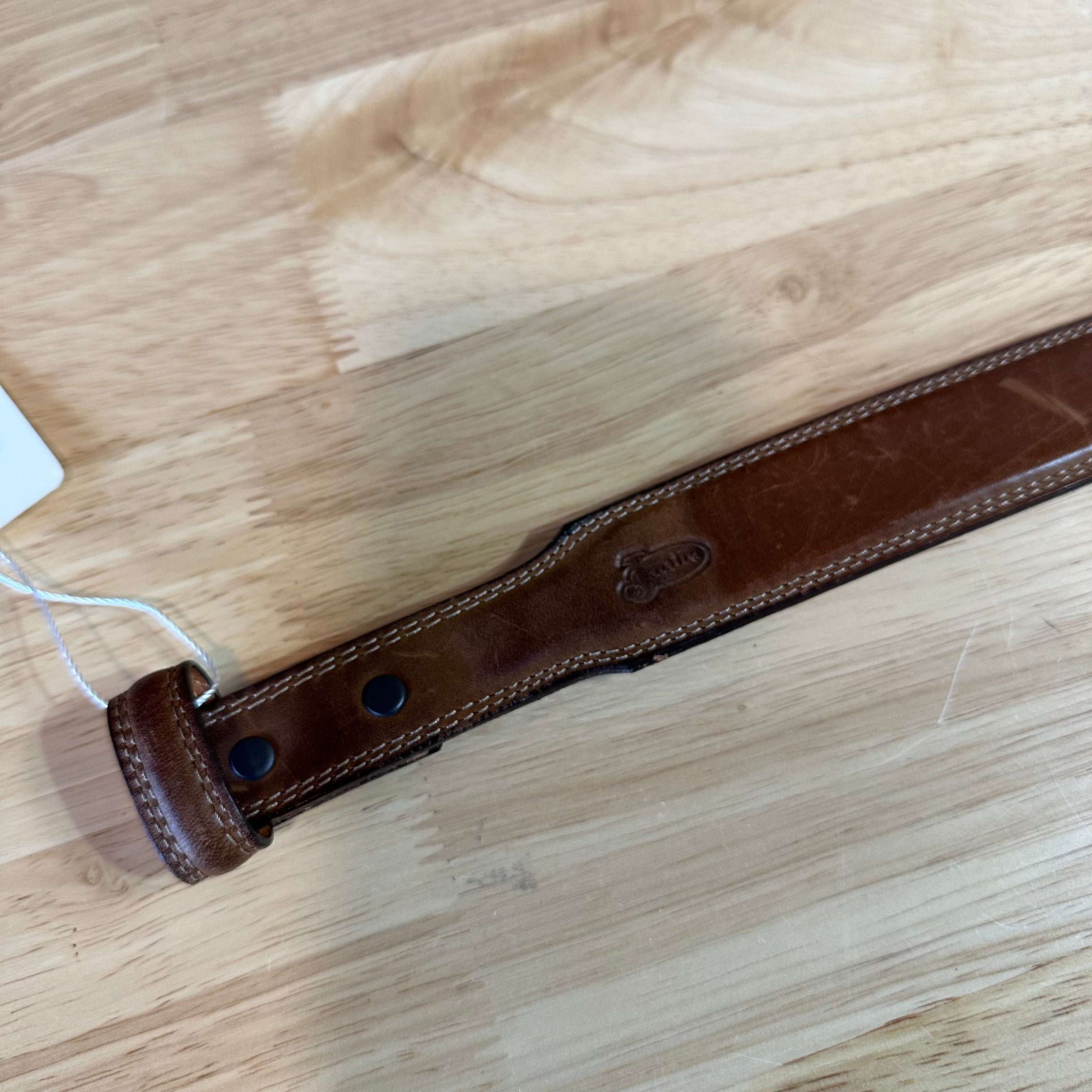 Justin top Grain Cowhide Brown Belt Mens 44