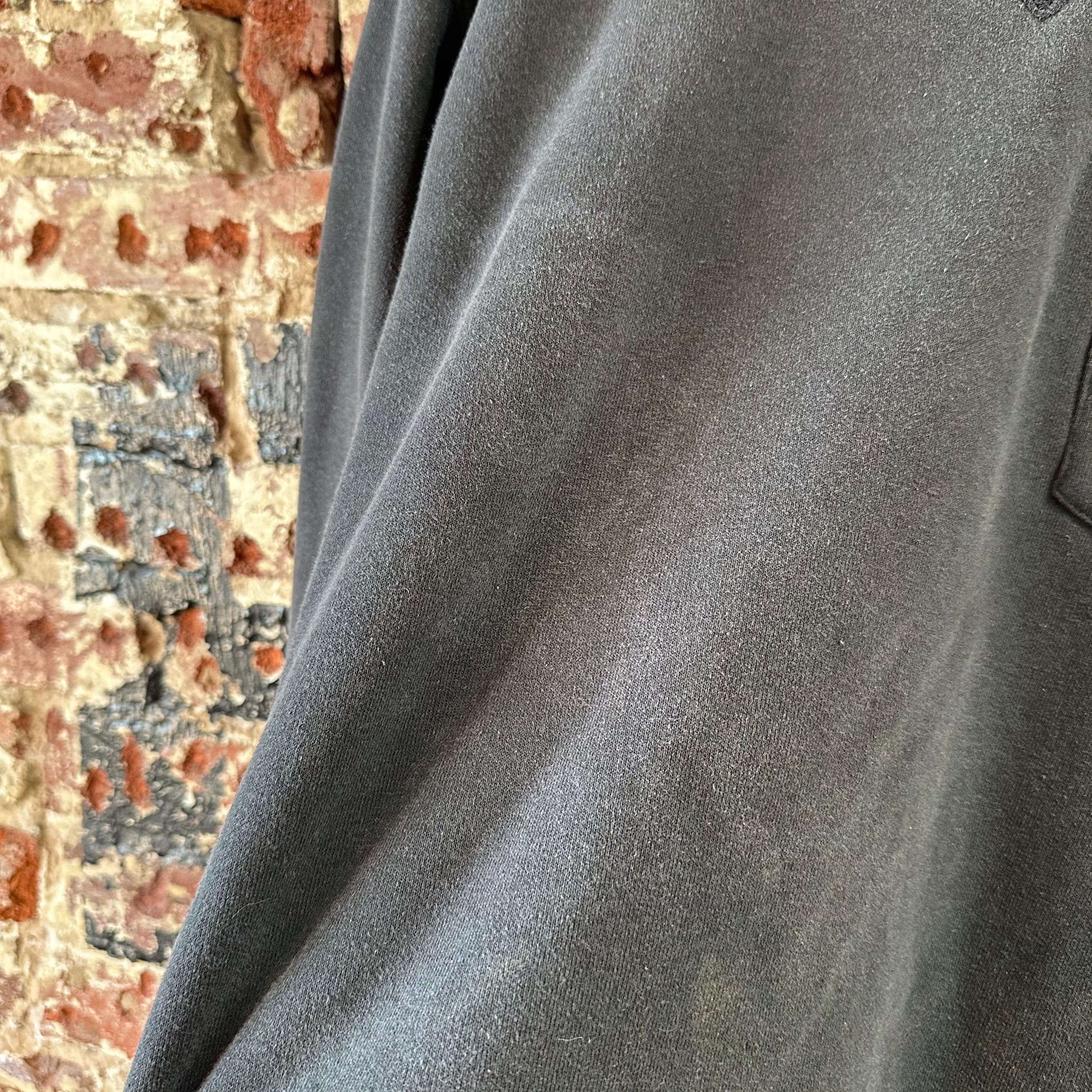 Carhartt Sweatshirt Mens Black Crewneck Size Medium Original Fit