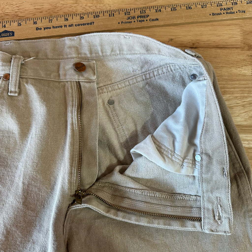 Wrangler Jeans 32x36 Tan western rodeo cowboy cut 13mwztn
