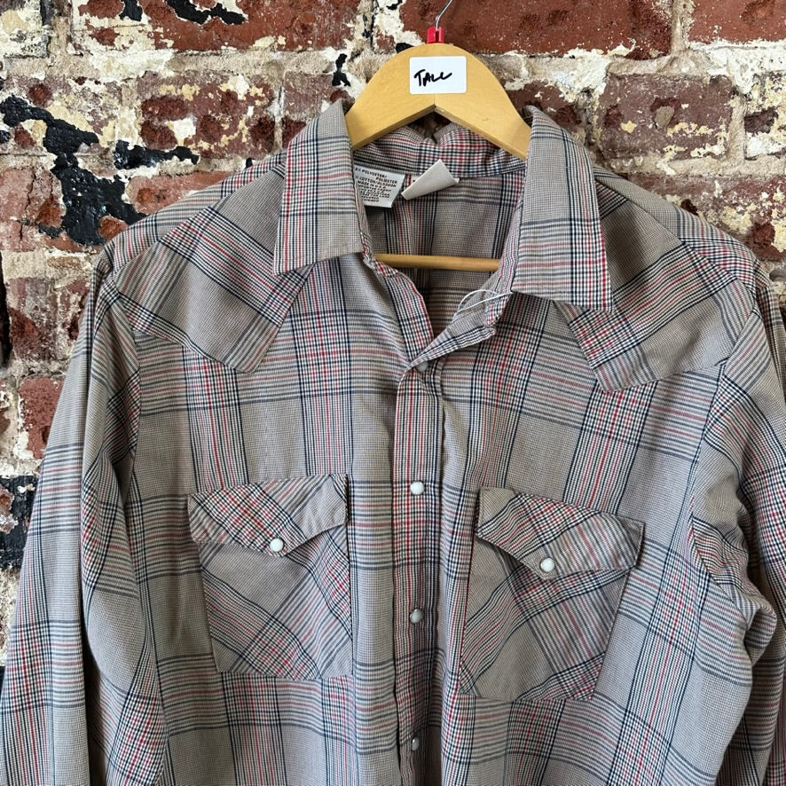 Western Frontier Mens Large Tall Button Up