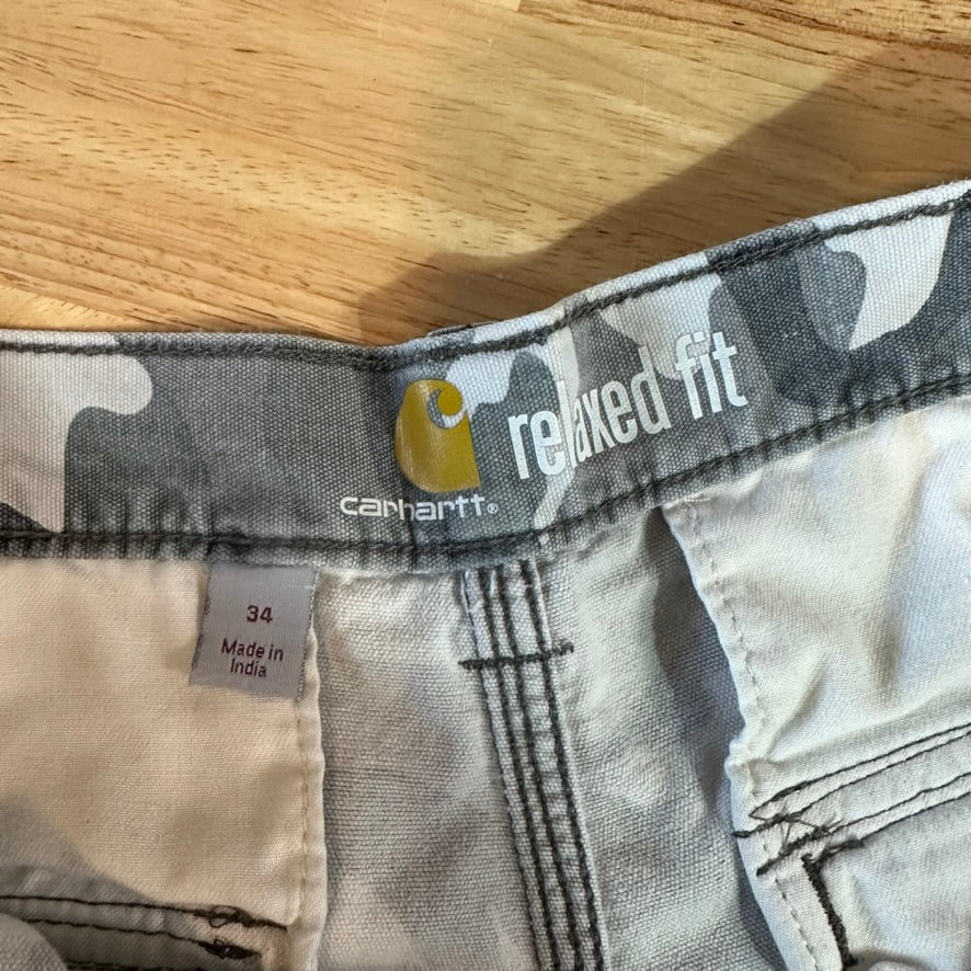 Carhartt Camo Mens 34 Cargo Shorts