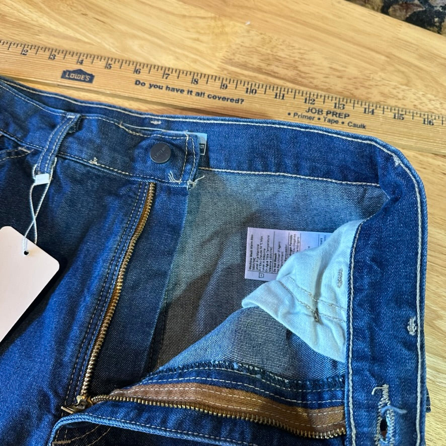 Carhartt FR Carpenter utility Mens 28X34 Blue Relaxed Work Loose FRB13 DNM New