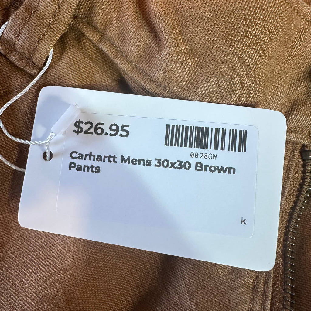Carhartt Mens 30x30 Brown Pants