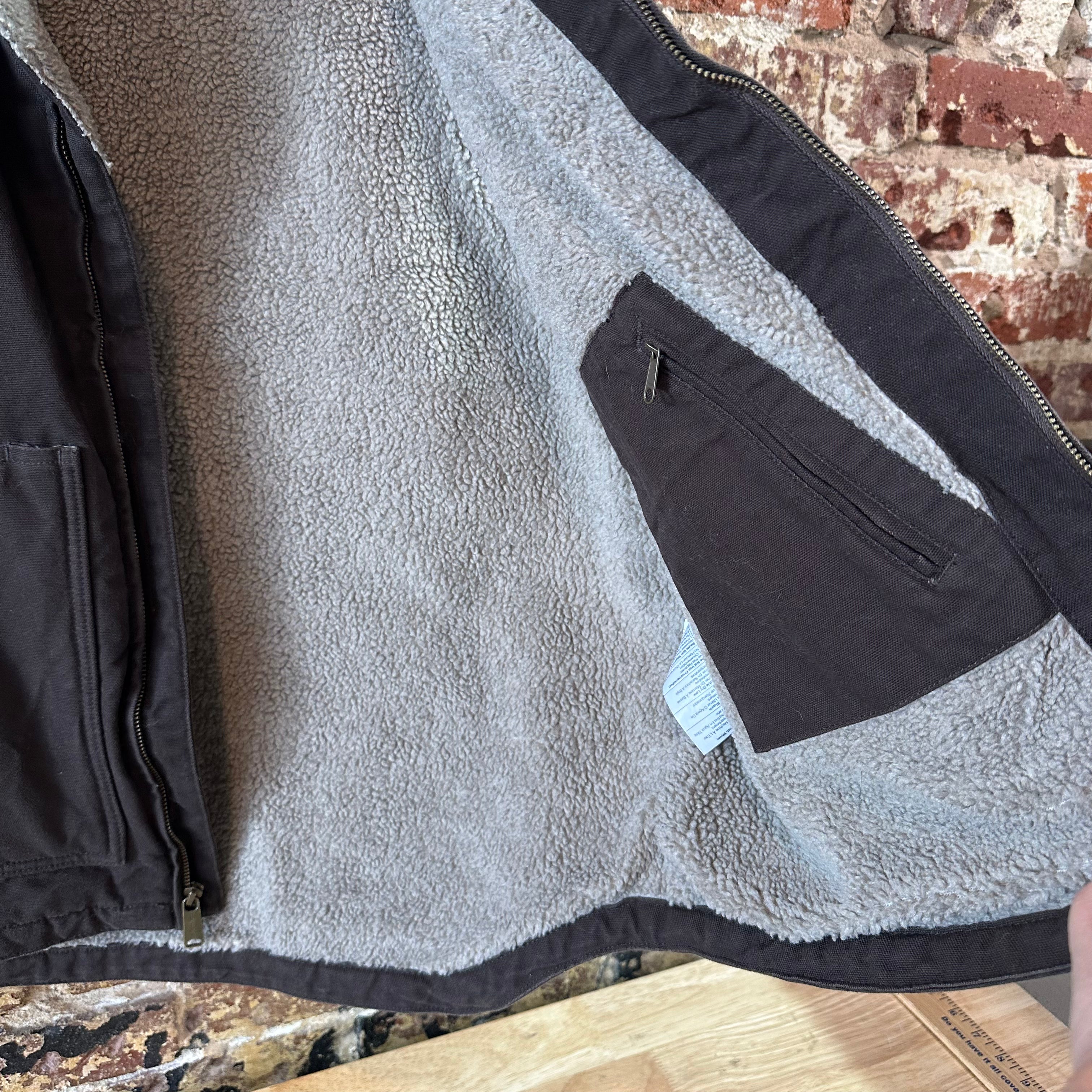 Carhartt Mens Large Brown Sherpa Vest