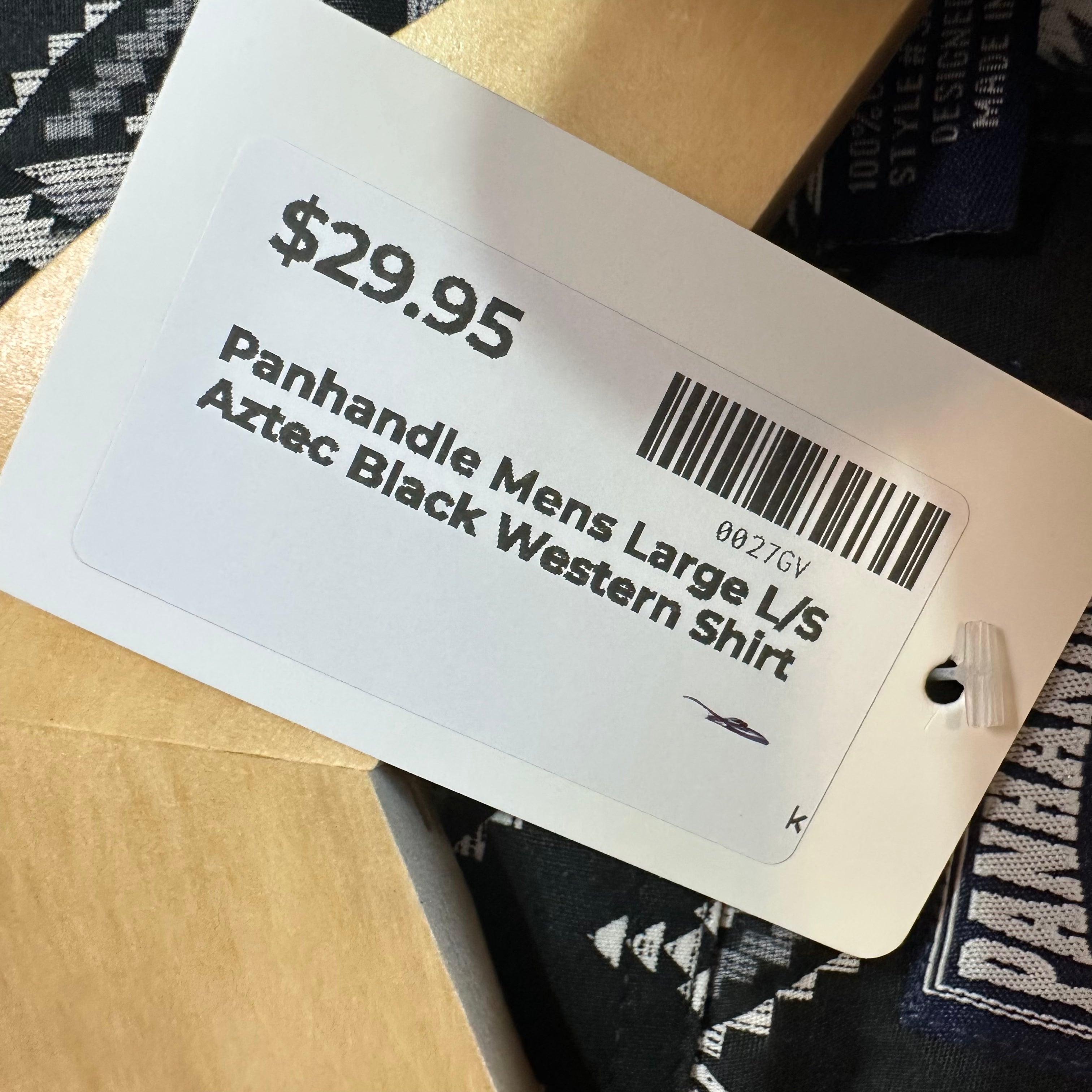 Panhandle Men's Large Western Shirt