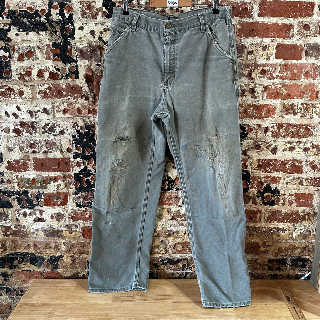 Carhartt Mens 34x32 Green Pants