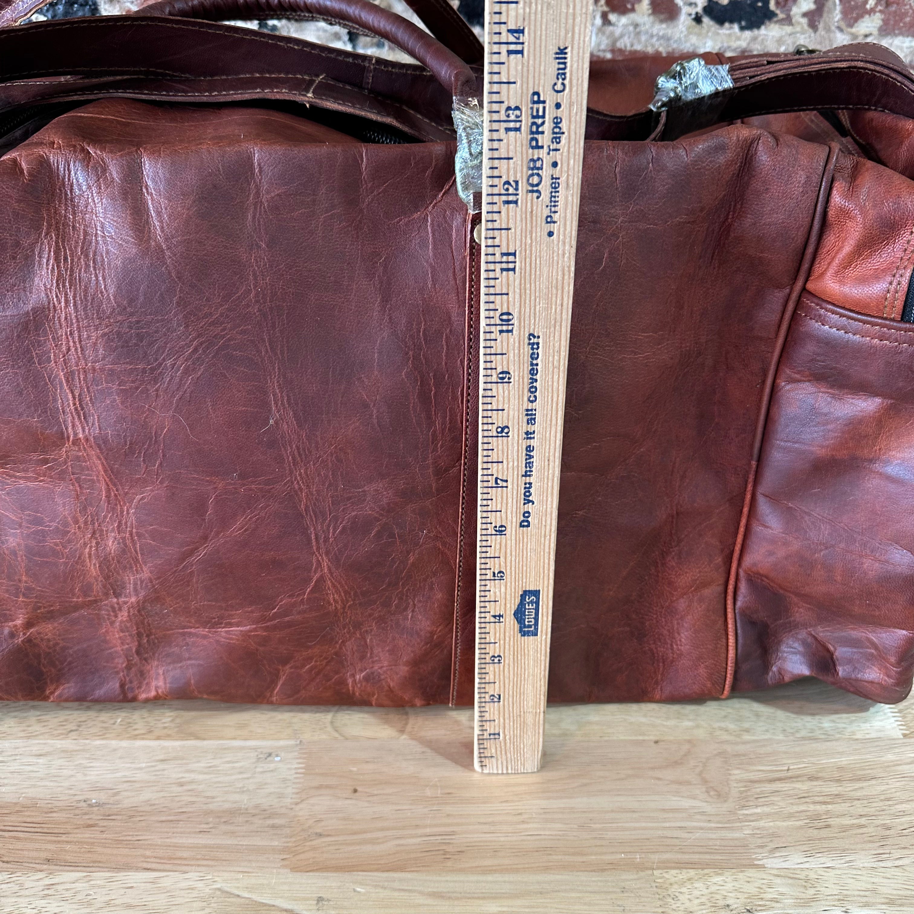 Cuero Handmade Leather Duffel Large Travel Gym Sports Overnight Weekender Bag