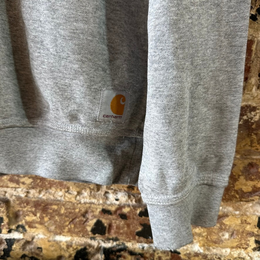 Carhartt Sweatshirt Mens Gray Crewneck Size Medium Original Fit