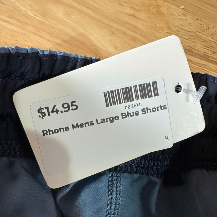 Rhone Blue Shorts Mens Large
