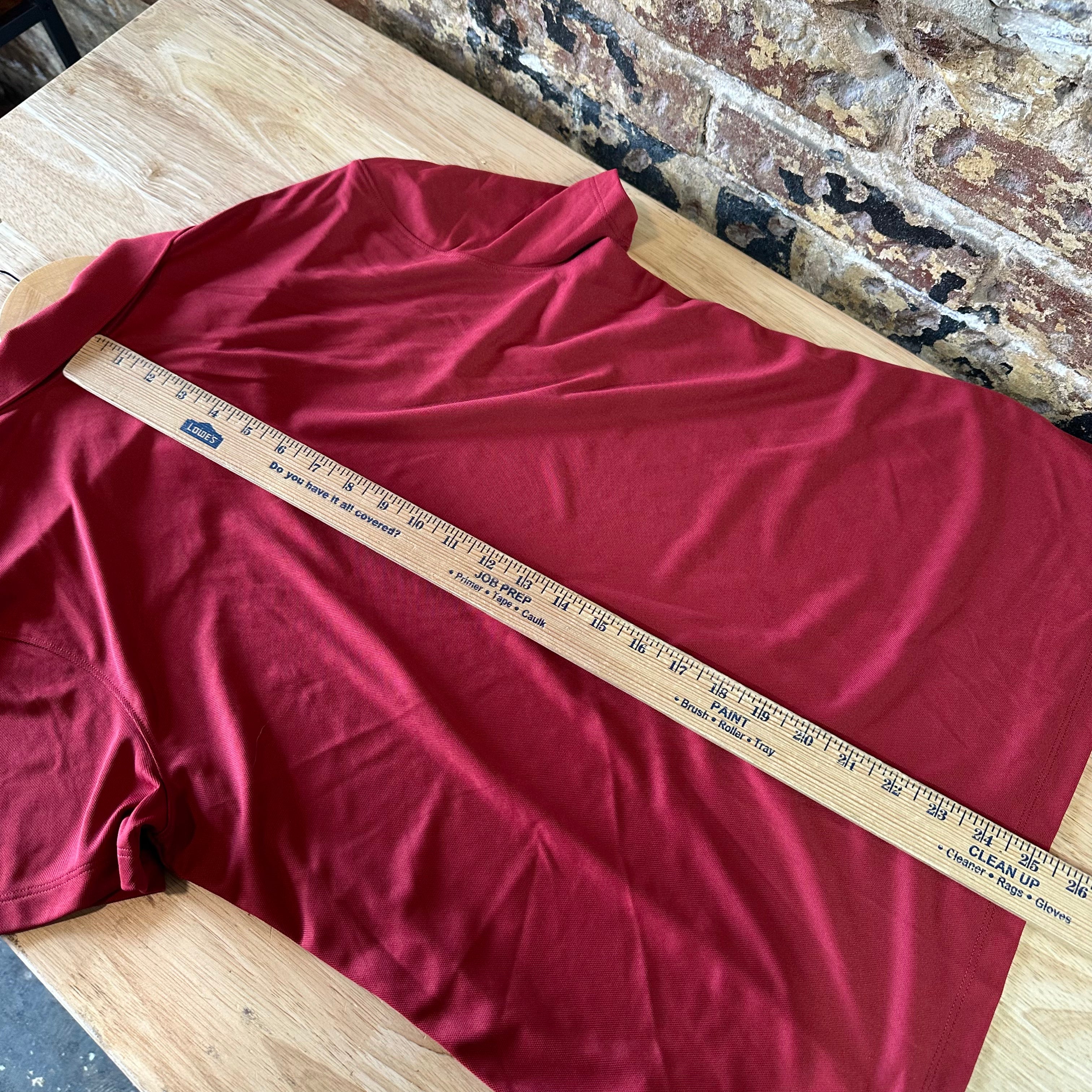 Arkansas Razorbacks Polo Shirt Womens Large Red Dri Fit Short Sleeve