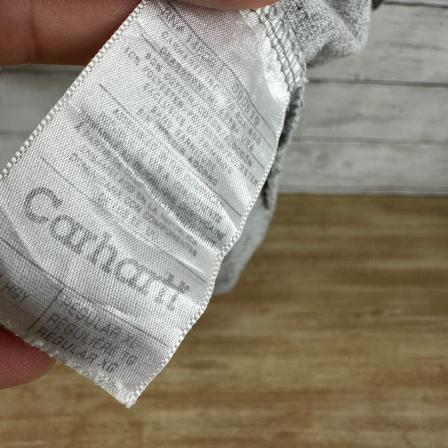 Carhartt Men's XL short Sleeve Henley T Shirt Pocket T Gray