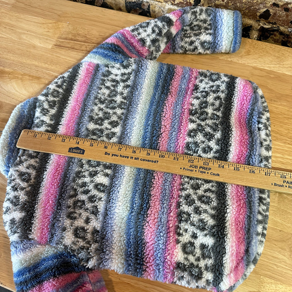 Hurley Girls Aztec fleece 1/4 Zip Pullover Size XS 4-5 Beach