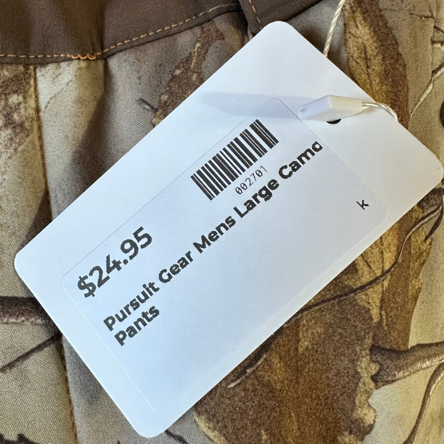 Pursuit Gear Mens Large Camo Pants