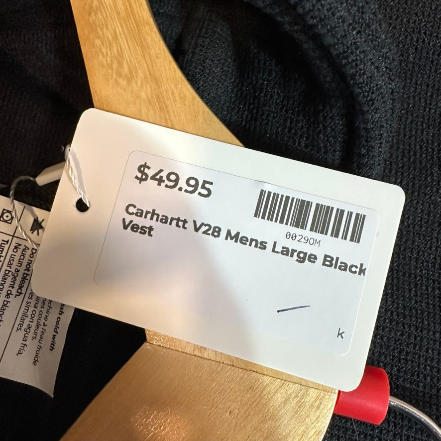 Carhartt V28 Black Men's Large Vest