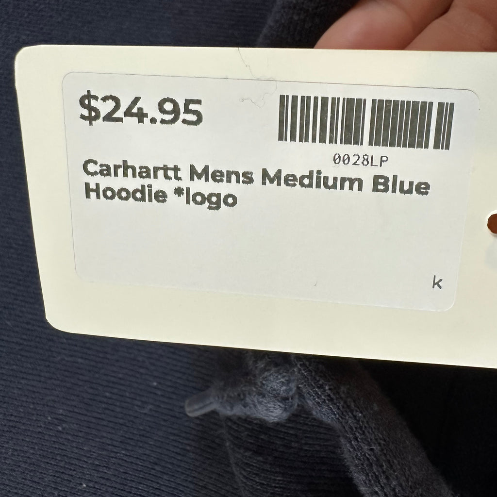 Carhartt Navy Blue Hoodie Mens Medium