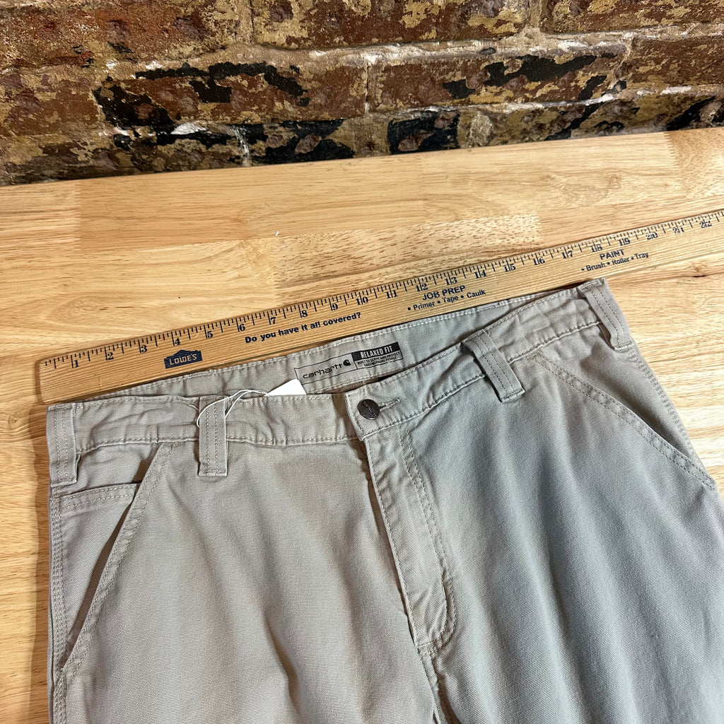Carhartt Mens 35x32 Tan Pants