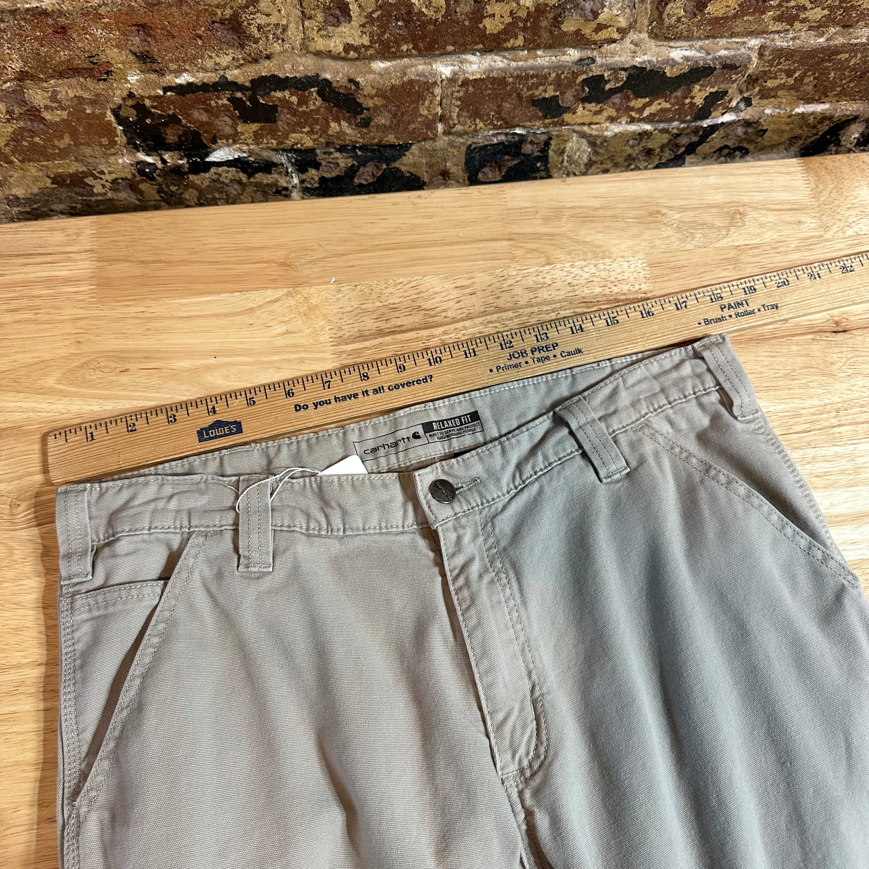 Carhartt Mens 35x32 Tan Pants
