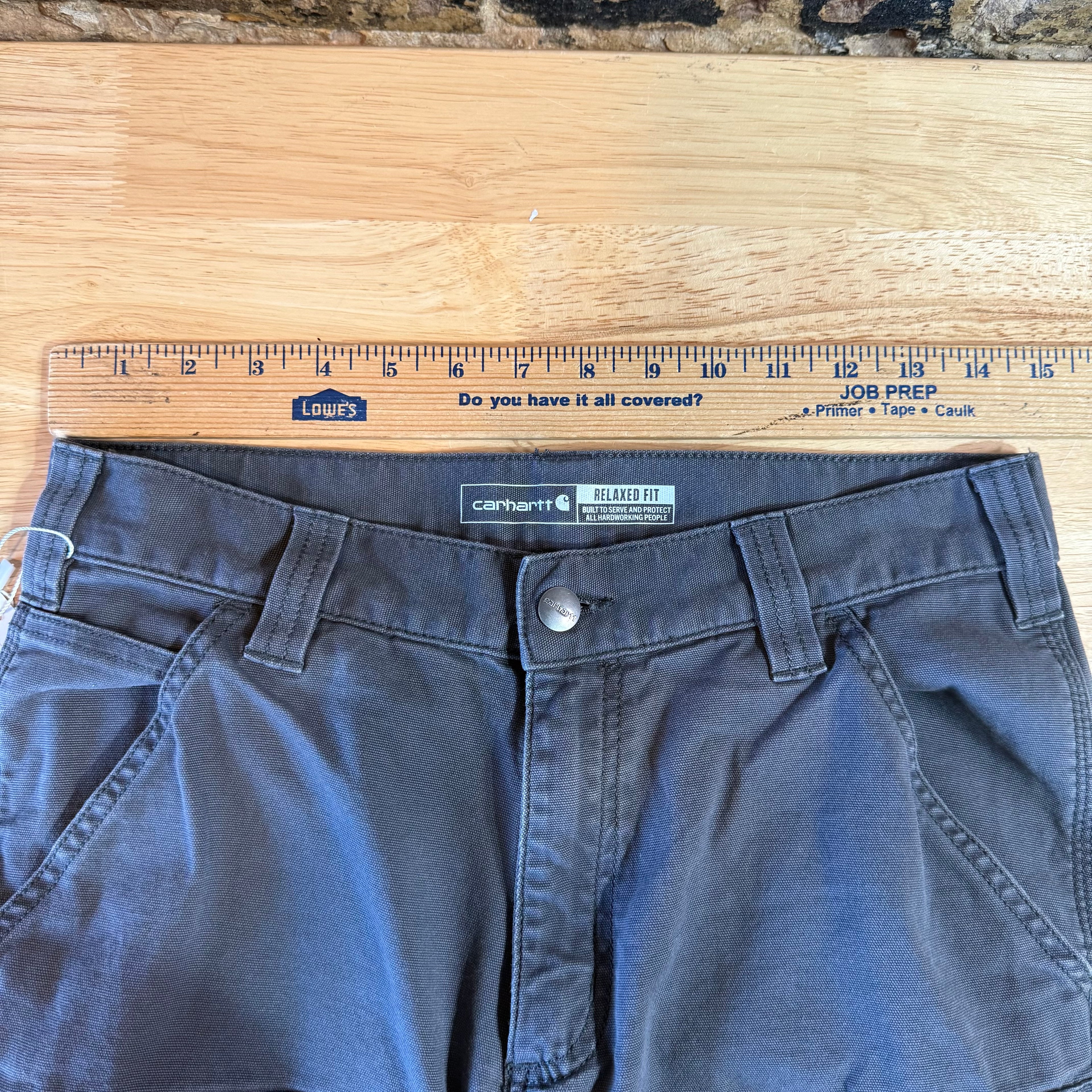 Carhartt Gray Double Knee Pants Mens 30x32