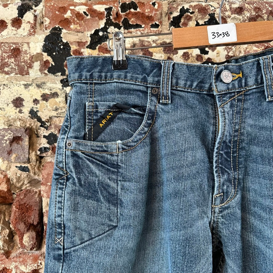 Ariat M5 Mens 33x38 Blue Jeans