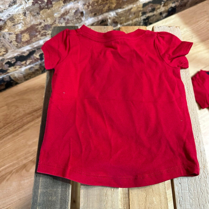 Carhartt Girls 6M Red T-Shirt NEW