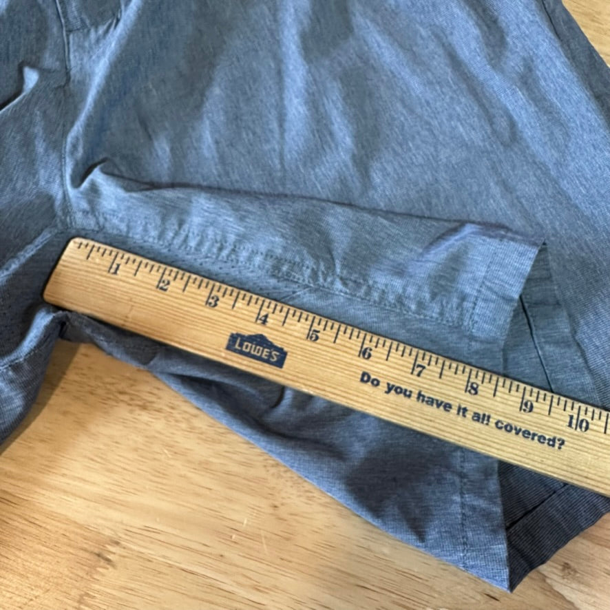 HUK Fishing Shorts Mens XL waist Blue Fishing Outdoor Hiking 8.5" inseam