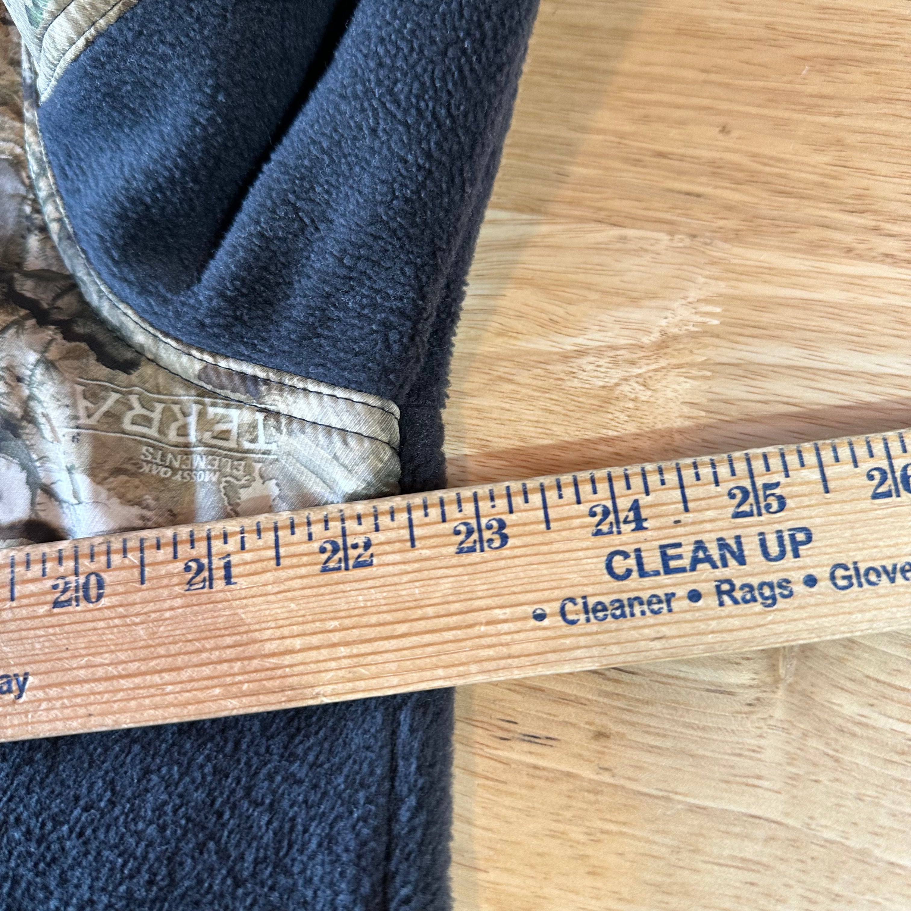 Columbia Sweater Mens Medium Camo Mossy Oak Terra Fleece PHG Hunt Pullover Black