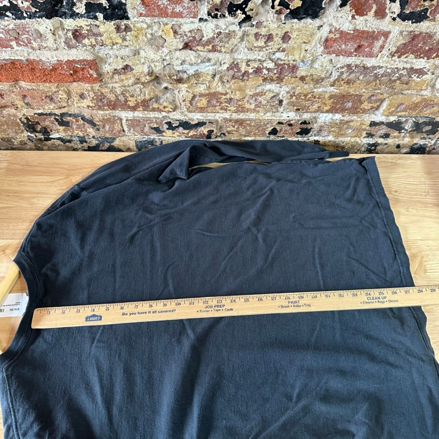 Carhartt T Shirt Mens XL Long Sleeve K126 BLK Black Logo Pocket T-Shirt
