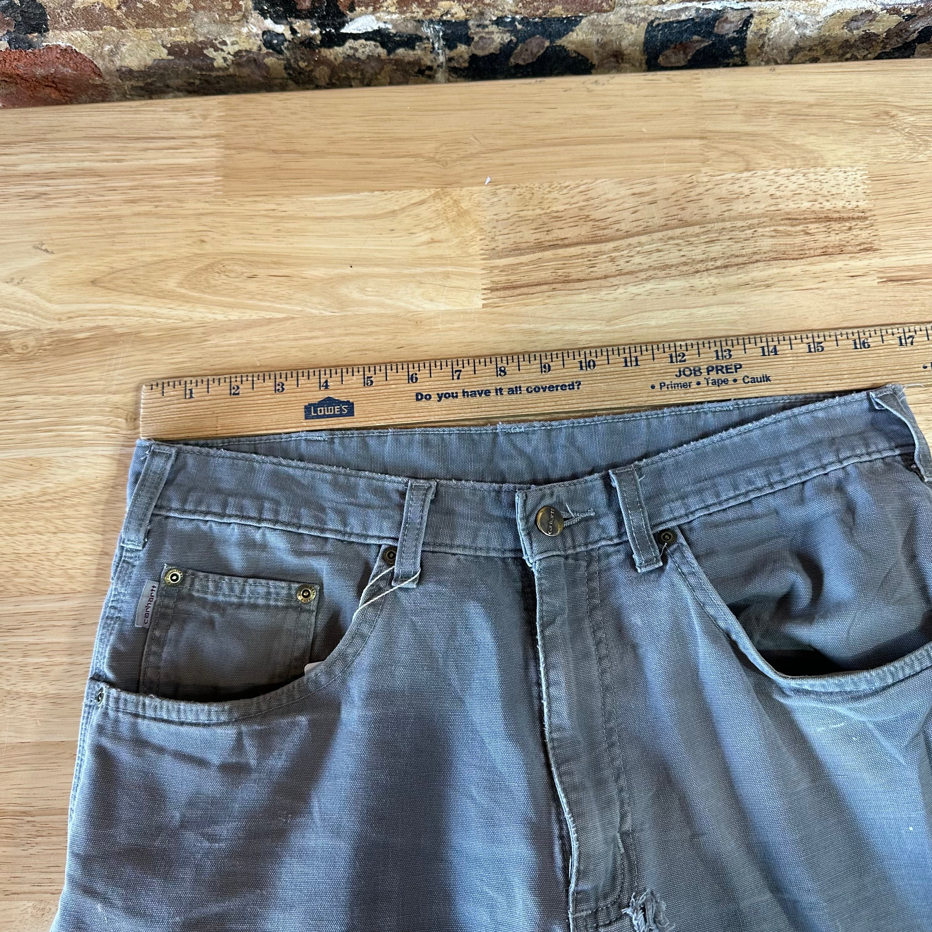 Carhartt Mens 34x34 Gray Pants