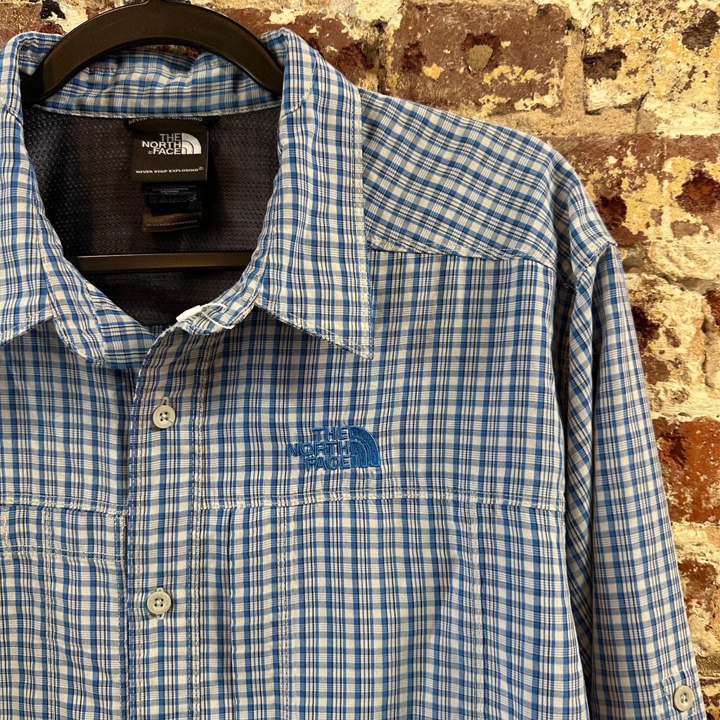 North Face Men's Large Blue Button Shirt