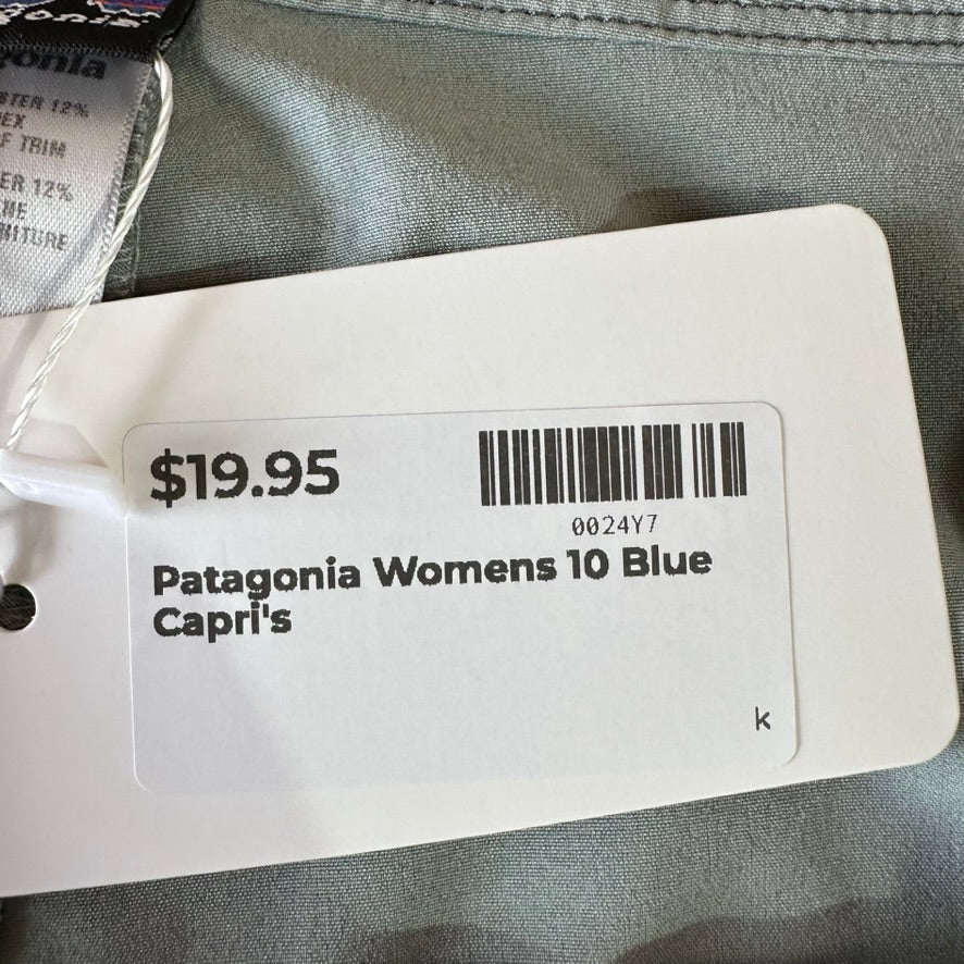 Patagonia All Out Womens 10 Bluish Gray Capris 33x23.5"