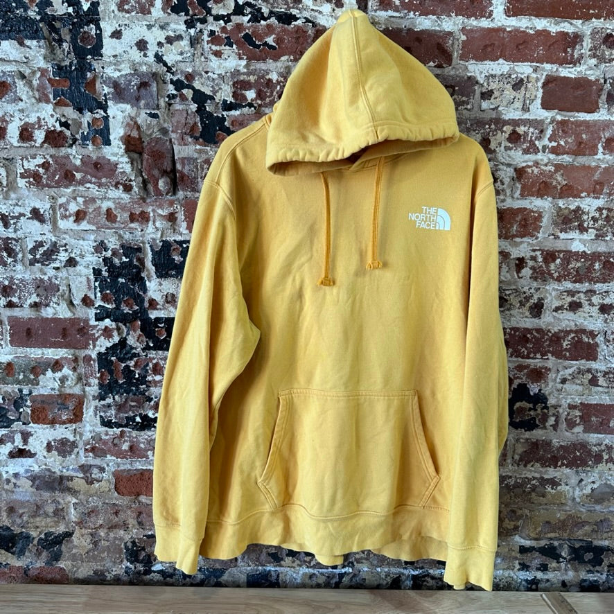 The North Face Men's 2XL Yellow Logo Hoodie Sierra Nevada