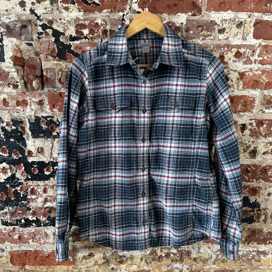 Carhartt Womens Small Button Up Flannel Shirt