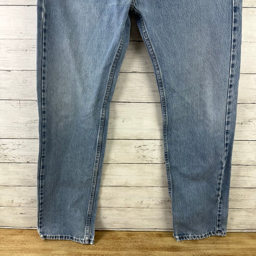 Levis 505 Jeans Mens 34x34 Regular Zip fly Blue denim Levi's