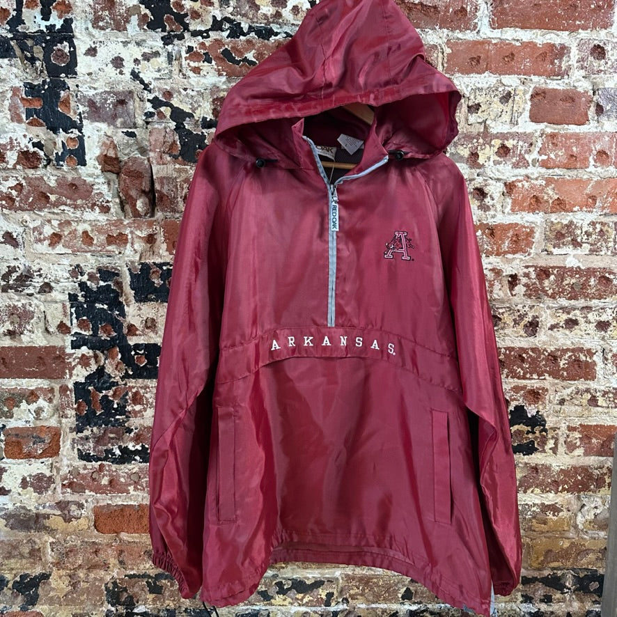 VTG Red Oak Mens Large REd Windbreaker