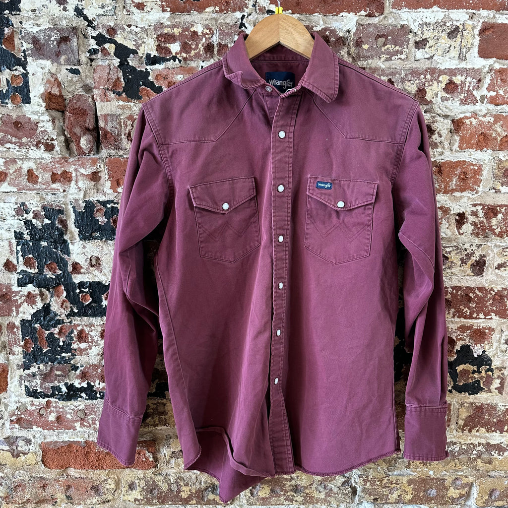 Wrangler Mens Medium Purple Western Shirt
