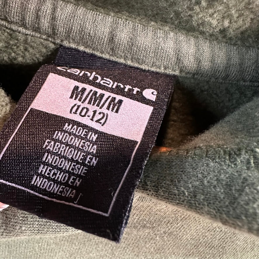 Carhartt Green Hoodie Boys Medium 10-12