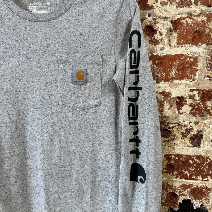 Carhartt Long Sleeve Gray T-Shirt Boys Medium