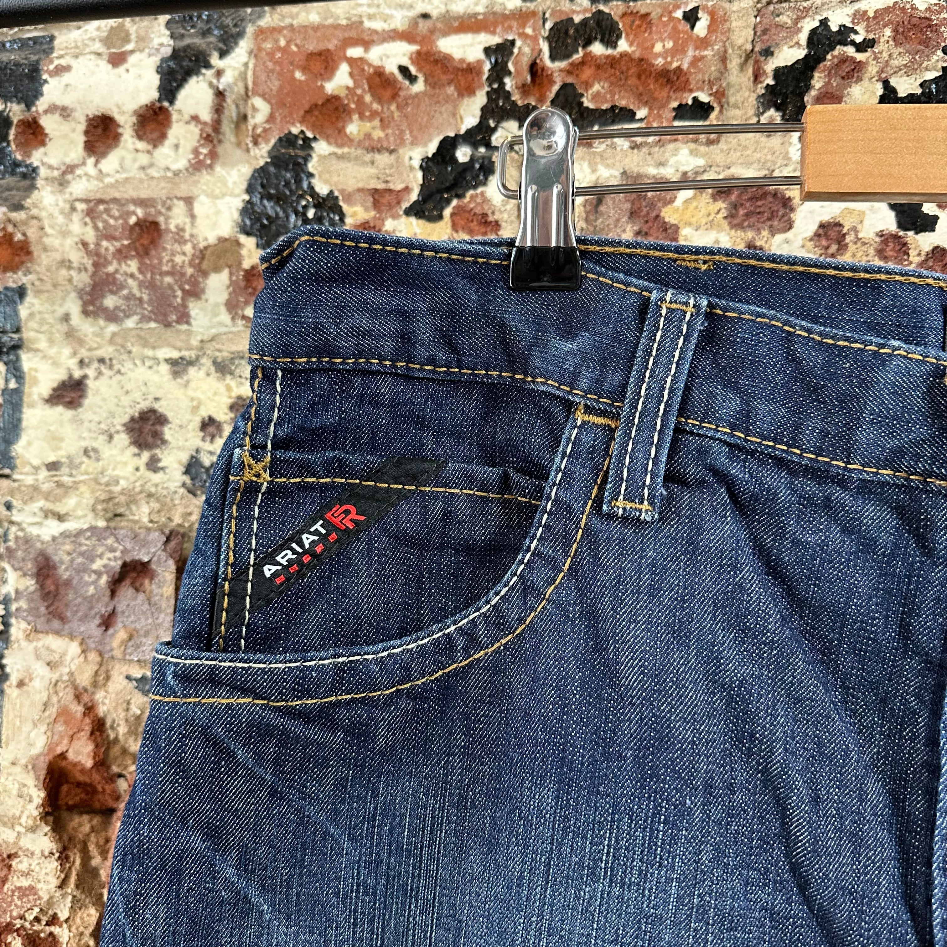 Ariat FR Mens 38x34 Blue Jeans