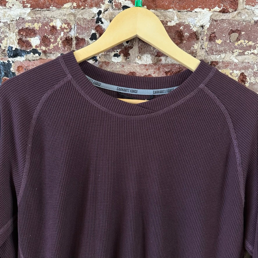 Carhartt Force T-Shirt Womens XL Long sleeve Work casual Purple thermal Base