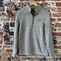 Under Armour Sweatshirt Mens Medium Green Fleece 1/4 Zip Pullover Golf Casual