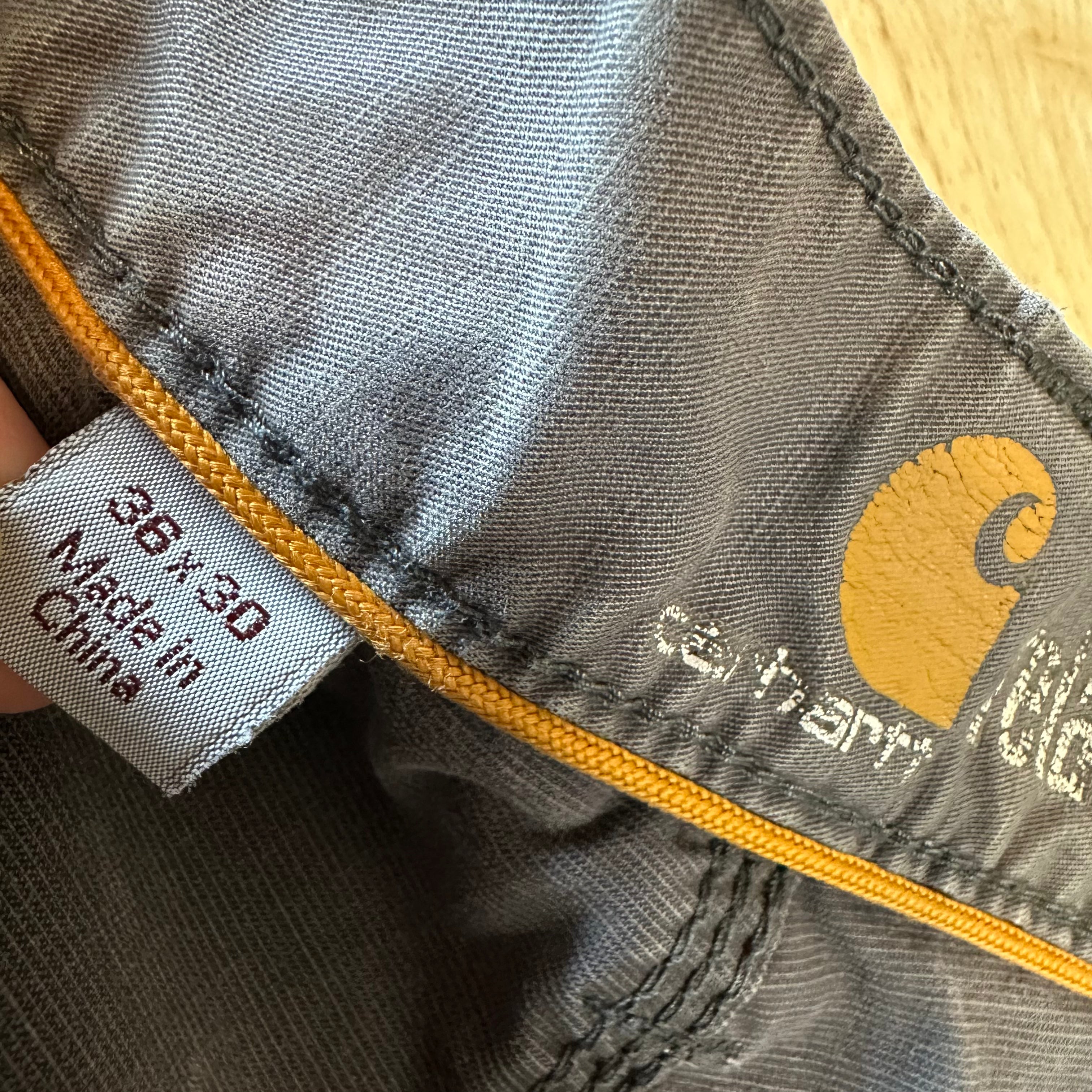 Carhartt Mens 36x30 Gray Pants