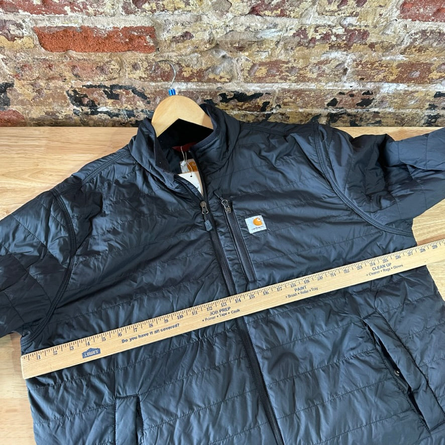 Carhartt Jacket Mens 2XL Puffer Rain Defender Insulated Lightweight Black