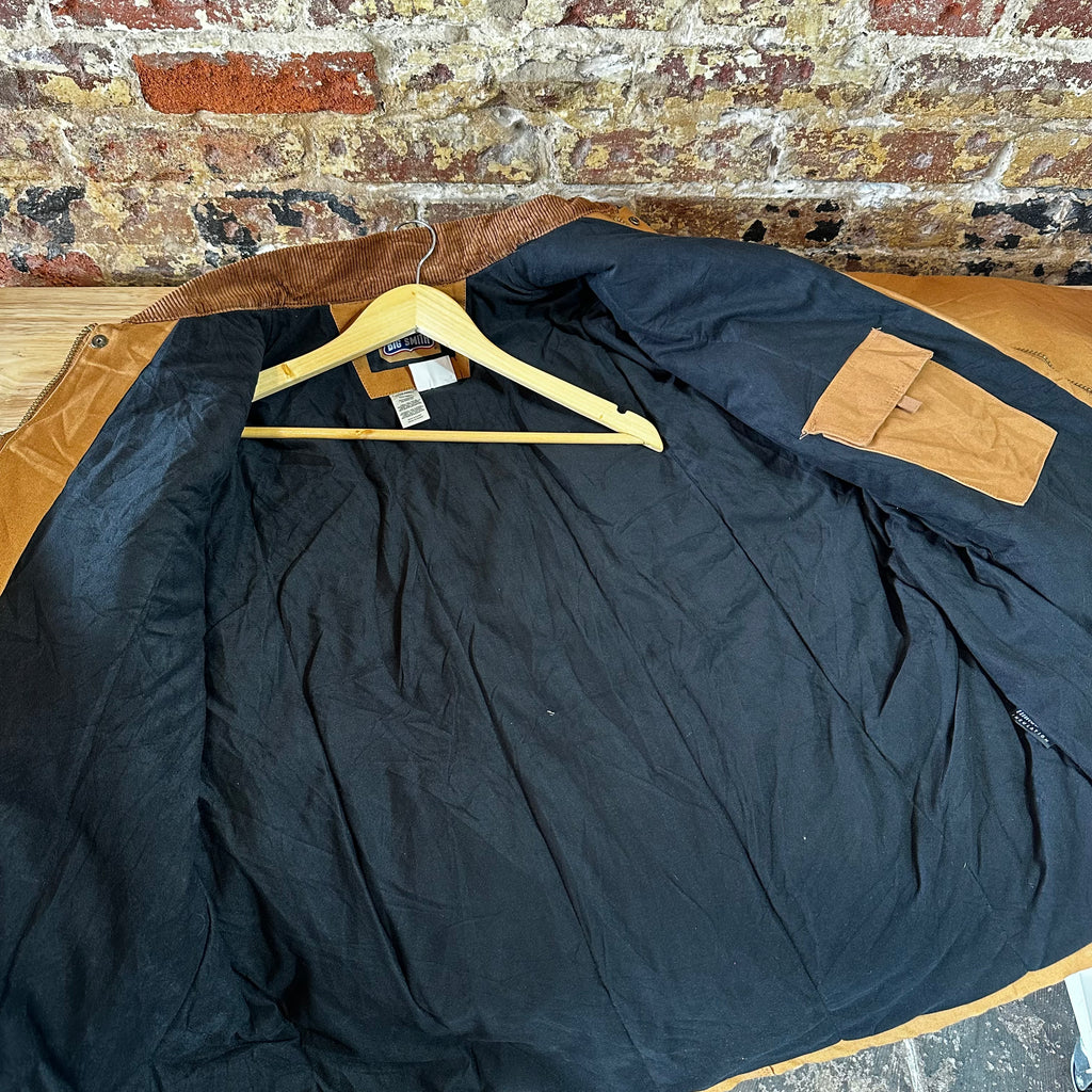 Big Smith Jacket Workwear Full Zip Men’s Sz XL Brown Canvas Heavy Insulated