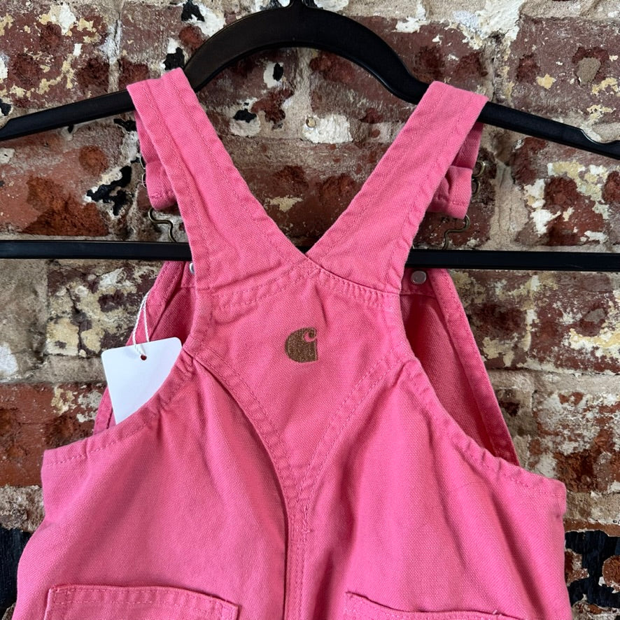 Carhartt Girls 2T Pink Bibs