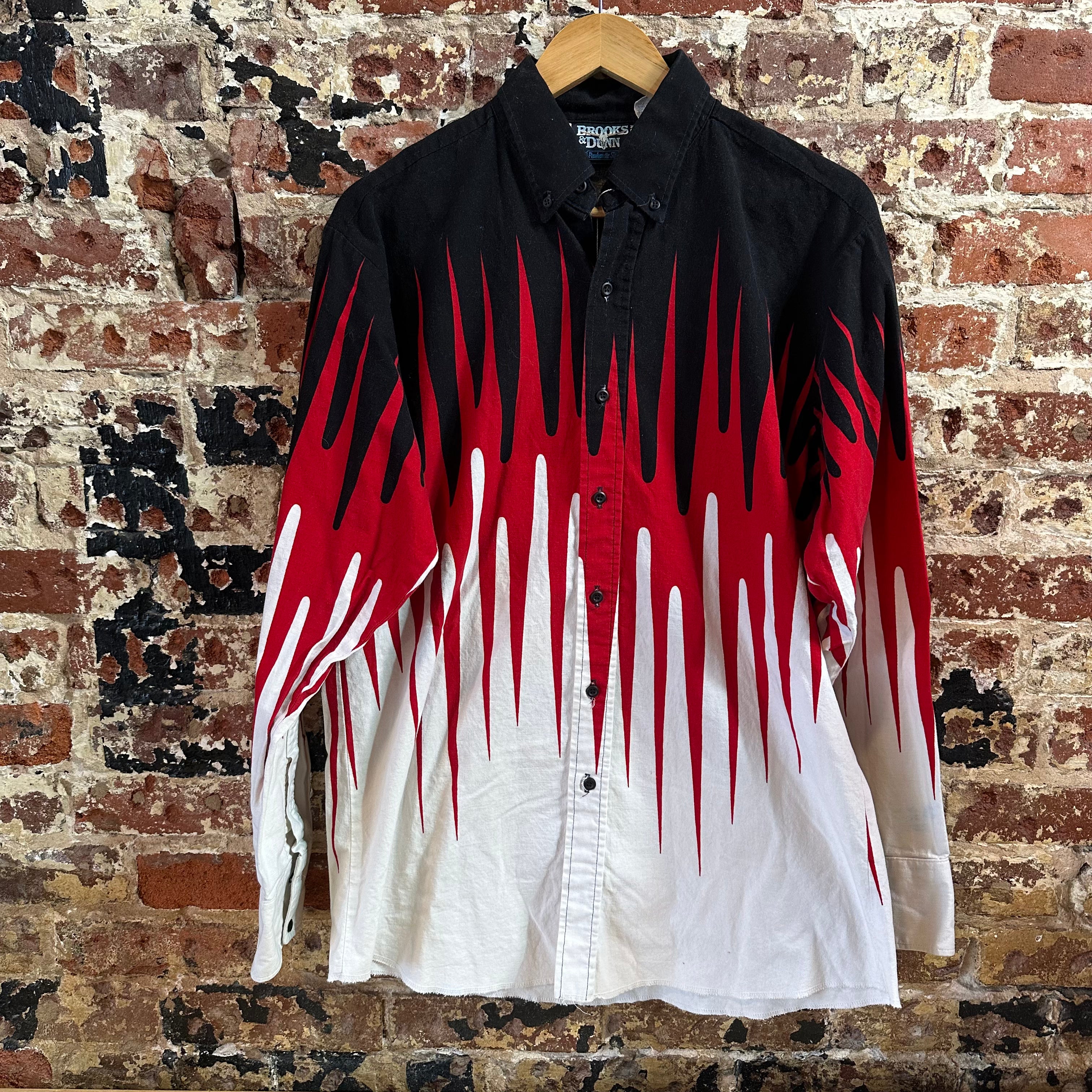 VTG Brooks & Dunn Men's Large Western Shirt